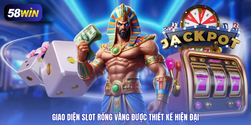 Giao diện slot rồng vàng được thiết kế hiện đại